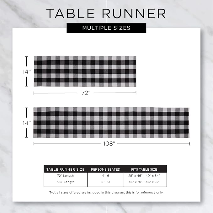 DII Variegated Tabletop Collection, Table Runner3x108, Gray