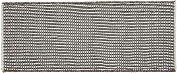 Triohero Waffle Runner Bath Mat - Long Bathroom Rugs Non Slip Washable, Ultra Soft Super Absorbent Quick Dry Boho Farmhouse Bathroom Decor, 24" x 60"', Grey & White
