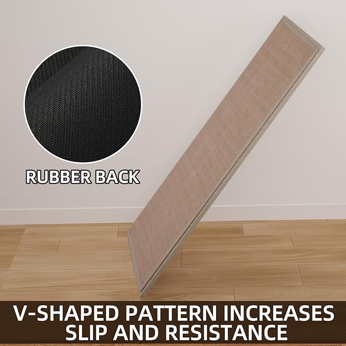 SUMLANS Kitchen Mat, Cushioned Non Slip Rugs for Kitchen Floor, Absorbent Runner Comfort Standing Mats Washable for Kit, Office, Home (Camel, 35.4"x71")