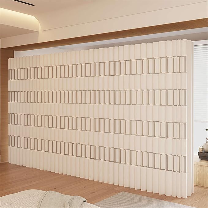 Portable Room Dividers Panel and Folding Privacy Screens, Versatile Paper Partition Wall Divider for Room Separation, Adjustable Space Separator for Home Dorm Office Studio Exhibition Store