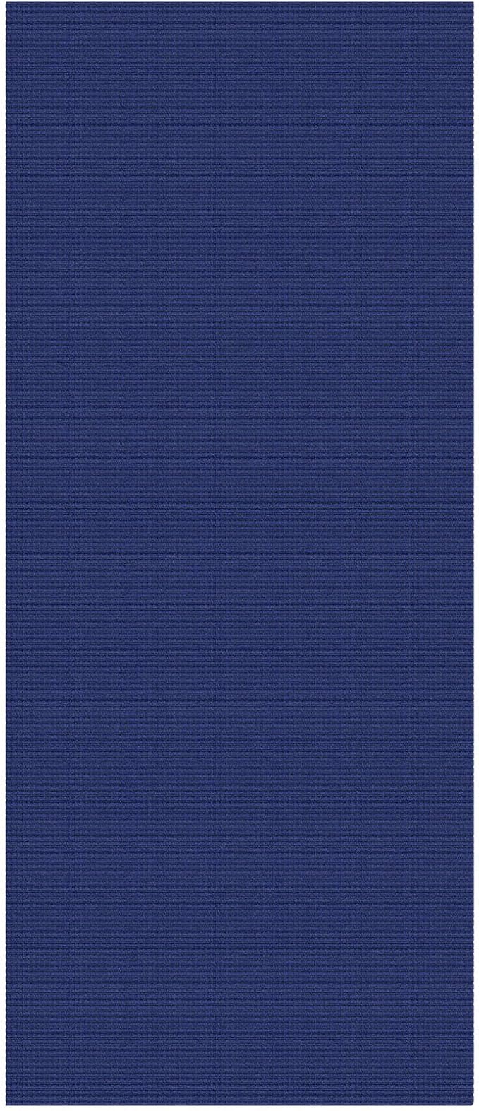EARTHALL Woven Runner Rug 3x7 Ft Washable Runners for Hallways Wide Non Slip Rubber Backed Kitchen Runner Braided Indoor Floor Carpet for Entryway, Hallway, Kitchen, Bedroom, Royal Blue/Navy