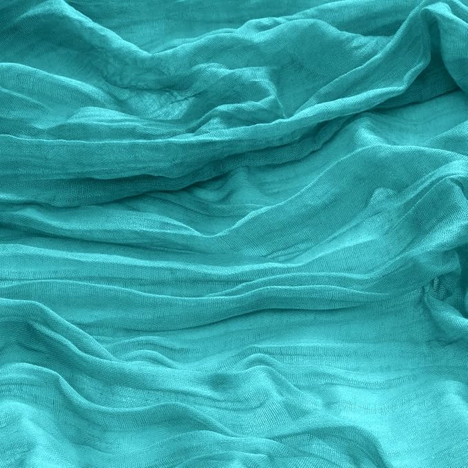 DeZerlor 20 Pack Teal Green Cheesecloth Napkins Summer Cloth Napkins Set of 20 Dinner Napkins Bulk 21x21 Inches for Wedding Bridal Shower Baby Shower Parties