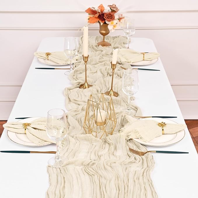 50 Pack Line Handmade Cloth Napkins 16 x 16 Inch Cotton Linen Napkins with Fringe, Washable and Reusable Napkins, Soft Rustic Boho Fringe Cloth Napkins for Dinners,Parties, Wedding