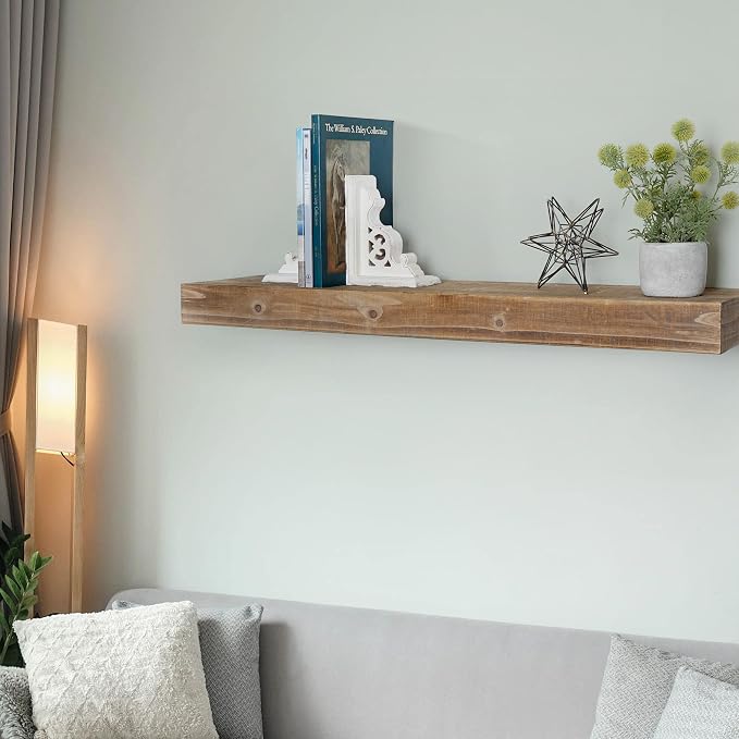 American Art Decor Wood Bookends - Shelf Decor & Wall Decor for Living Room, Bathroom, Bedroom, & Office - Home Decor & Shelf Accents (White Set of 2, 7.75"x 5.8"x 3.8")
