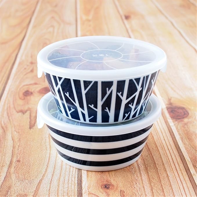 みのる陶器(Minorutouki) Minoru Pottery Small Bowl Plantary Forest Water Repellent Gray S Pack of 2
