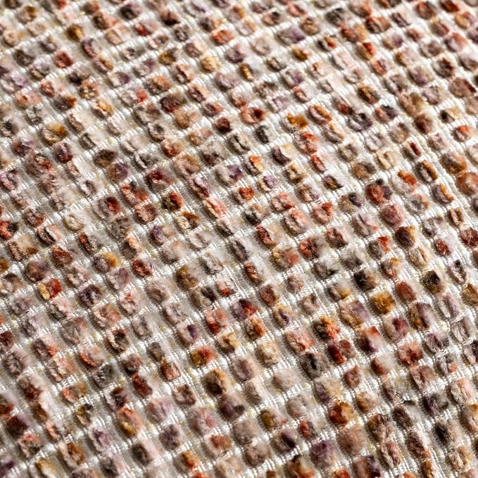 Pack of 1 Neutral Body Pillow Covers 20x54 Boho Textured Dots Stripe Chenille Rectangular Long Decorative Lumbar Pillow Cases Accents for Living Room Couch Bed Farmhouse Home Decor, Brick Red