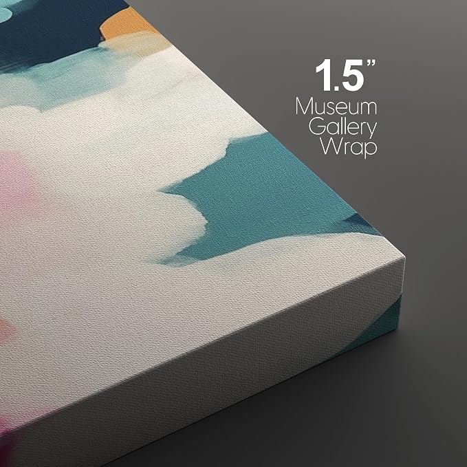 SIGNLEADER Canvas Print Wall Art Set Dynamic Abstract Color Splash Bold Vibrant Illustrations Modern Relax/Calm Multicolor for Living Room, Bedroom, Office - 24"x36" x 2
