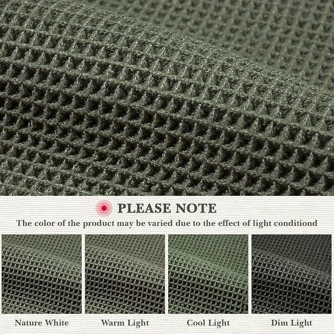 Waffle Bathroom Runner Rugs, Modern Woven Absorbent Non Slip Bath Rugs, Machine Washable Bath Mat Runner, Quick-Drying Bathroom Mat, Boho Tassel Style Suitable for Bathroom Floor, Green, 72"X24"