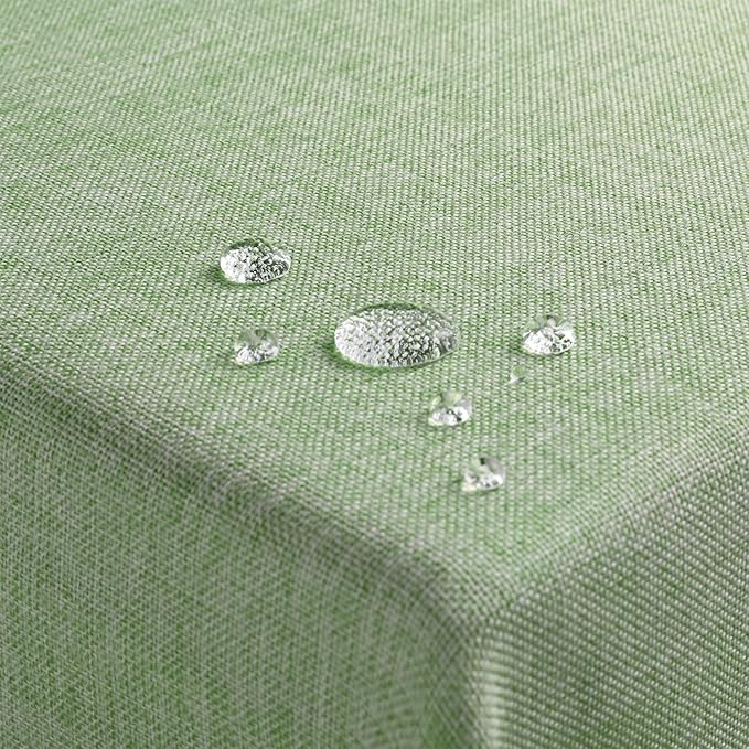 Softalker Large Rectangular Sage Tablecloth 104 x 60 inch Faux Linen Table Cloths Stain and Wrinkle Resistant Table Cover for 6 Foot Rectangle Dining Table for Summer, Outdoor, Birthday, Coffee