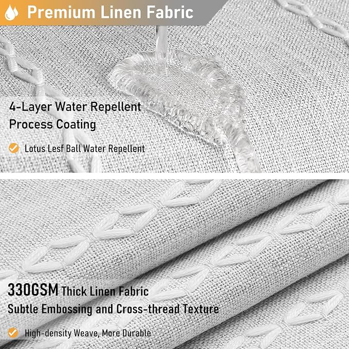 BTTN Stall Shower Curtain - 60x84 Long Boho Farmhouse Linen Fabric Tassel Shower Curtain Set with 10 Plastic Hooks, Narrow Bohemian Country Chic Decorative Cloth Shower Curtains for Bathroom - Grey
