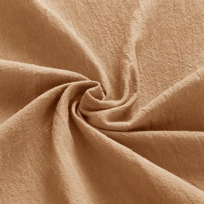 MLMW Caramel Cloth Napkins Set of 8 Cotton Spring Napkins Cloth Bulk Washable Dinner Napkins 16"×16" for Wedding Party Baby Bridal Shower Birthday Table Decor