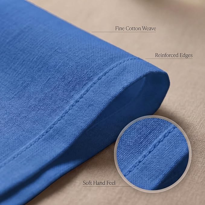 Urban Villa Cloth Napkins 100% Cotton Highly Absorbent Washable Durable Reusable Premium Dinner Napkins Ideal for Gifts for Mothers Day Hotel Farmhouse Parties - Royal Blue (20" x 20", Set of 12)