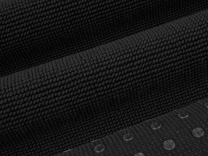 Cotton Paradise 100% Cotton Turkish Bathmat Rug, Soft Absorbent Quick Dry Non Slip, 17x24 Bathmat Rug, Coal Black