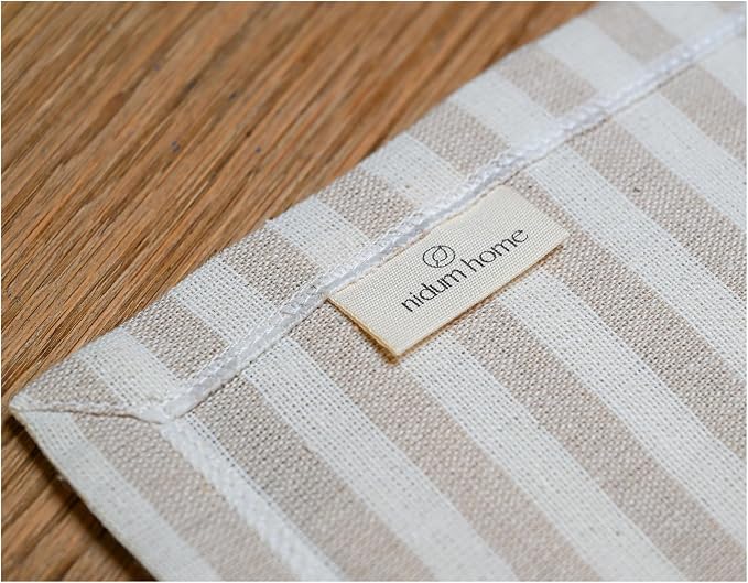 Table Runner, Cotton Table Runners for Kitchen and Dining, Reusable Thanksgiving Runner, Washable Dining Table Runner, Placemats Set of 4 Complementary Long Boho Table Runners - Beige