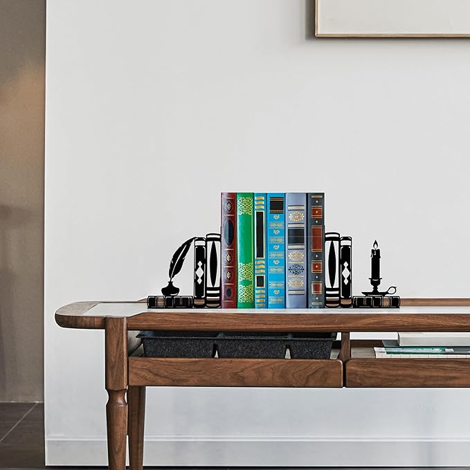 Vintage and Gothic Inspired Decorative Bookends - Unique Literary Gifts for Author and Writer Enthusiasts