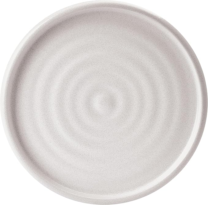 Mikasa Declan 12 Piece Stoneware Dinnerware Set, Service for 4, Modern Plate and Bowl with High Rims for Everyday Use, Beige