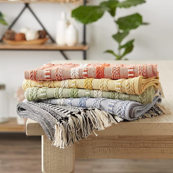 The Home Talk Premium Cotton Designer Table Runner - 13x72 Inches - Elegant Décor for Dining Tables, Handcrafted Quality Table Runner for Wedding, Buffets, Hotel, Restaurants, Rustic Home Décor, Black