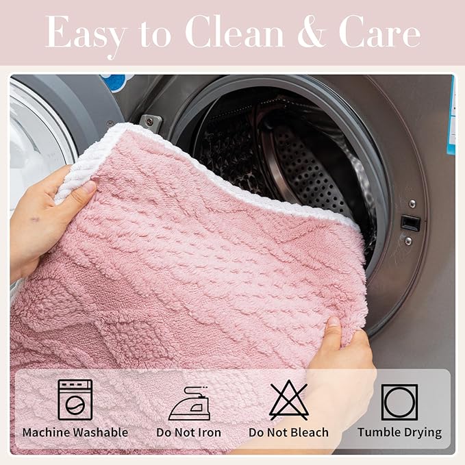 Plush Warm Couch Covers, Sectional Couch Cover Washable, Funny Fuzzy Pet Couchs Covers for Sofa, Non-Slip Couchs Protector for Dogs, Cozy Sofa Cover for Pet & Kid (1PC, Pink, 36"×47")