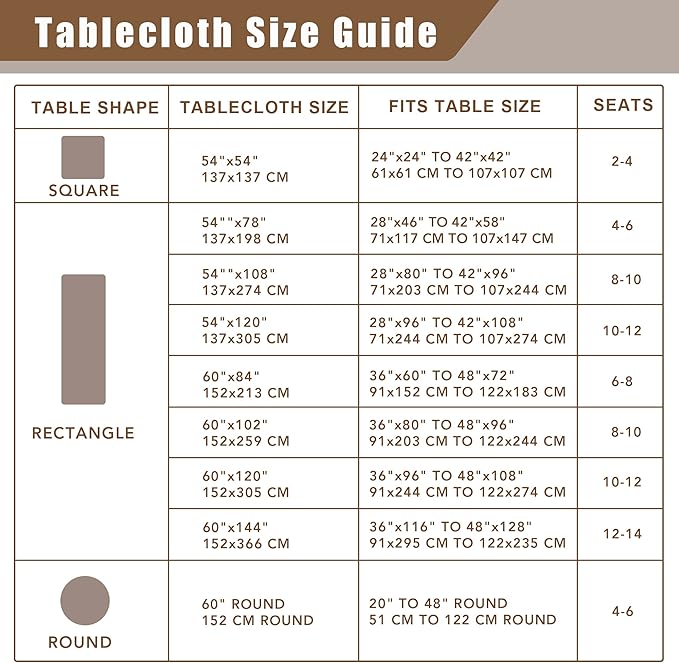 Fitable Faux Linen Beige Table Clothes Rectangle 60 x 102 Inch - 2 Pack Neutral Tablecloths for 6 Foot Tables, Faux Burlap Kitchen Table Covers for Dining, Party, Farmhouse, Banquet, Buffet