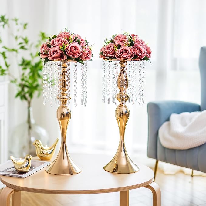 Flower Centerpieces for Wedding Tables: Wedding Table Decorations Dusty Rose Flower Balls Centerpieces for Engagement Cerebration Party Center Pieces 6 Packs