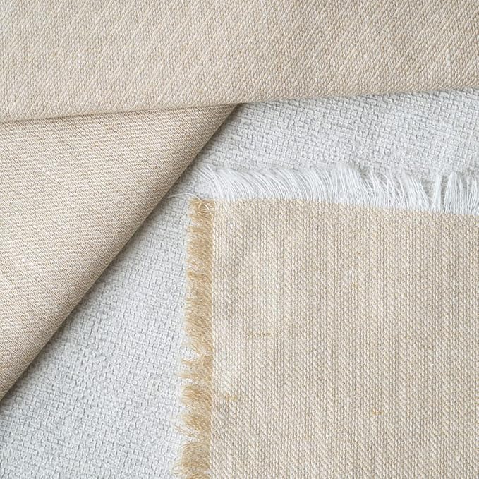 Fingercraft Cloth Napkins Cotton Set of 12 Premium Fringe Design Dinner Napkin Soft & Durable Ideal for Dining Room, Restaurant, Weddings & Events Reusable Washable Good Absorbency Ivory White