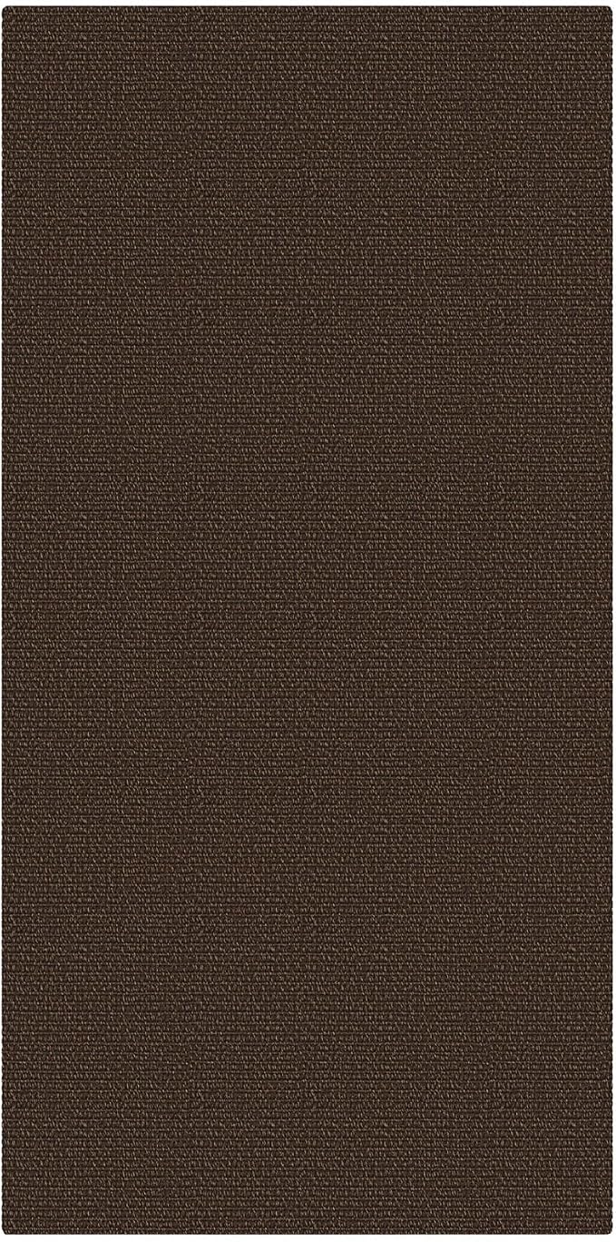 EARTHALL Washable Runner Rug 3x6 Ft Non Slip Runners for Hallways Wide Cotton Rubber Backed Kitchen Runner Braided Indoor Floor Carpet Runners for Entryway, Hallway, Kitchen, Bedroom, Brown/Coffee