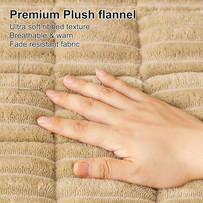 Smiry Couch Cover for Dogs, Non Slip Washable Sofa Protector for Pets, Soft Furniture Cover for Pet, Stylish Sofa Covers, Cozy Protect Against Fur, Dirt & Everyday Messes (Camel, 35.4" x 82.7")