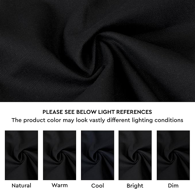 Encasa XO Cocktail Cloth Napkins Set of 12 | Pure Cotton Table Napkin | Size (9"x9") | Jet Black Solid | Machine Washable