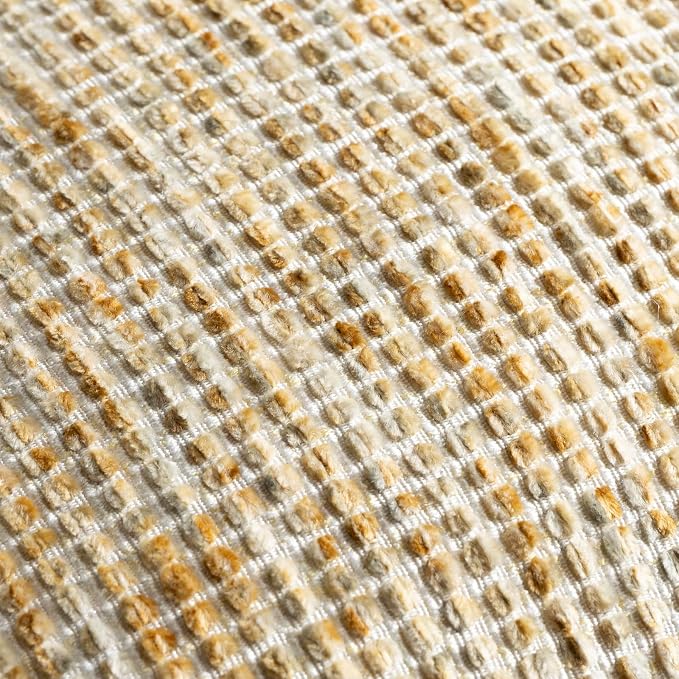 Pack of 1 Neutral Body Pillow Covers 20x54 Boho Textured Dots Stripe Chenille Rectangular Long Decorative Lumbar Pillow Cases Accents for Living Room Couch Bed Farmhouse Home Decor, Sudan Brown