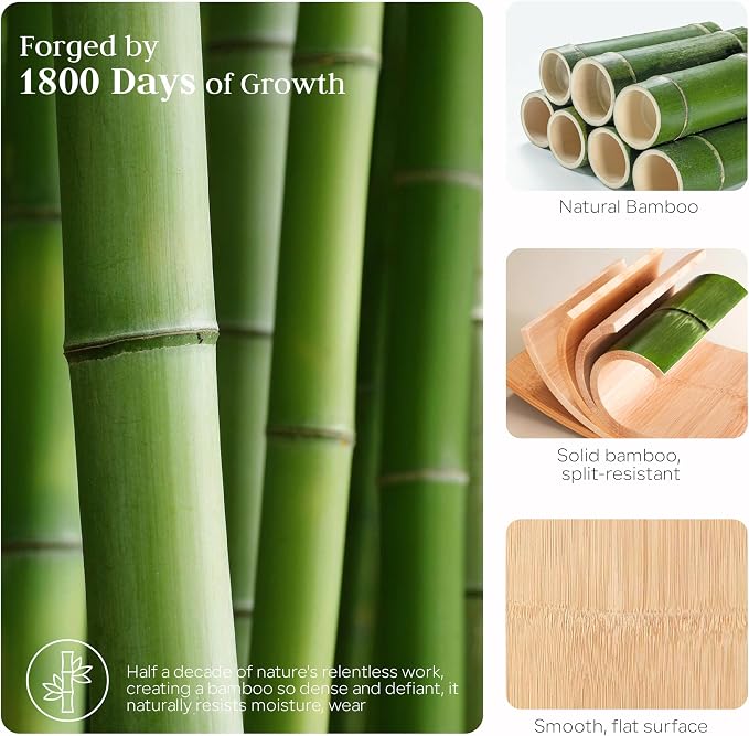 Bamboo Bathroom Countertop Organizer, 2 Tier Vanity Organizer with Drawer for Skincare & Makeup, Countertop Storage with Stone Drying Mat for Coffee Bar, Kitchen, Matcha Station