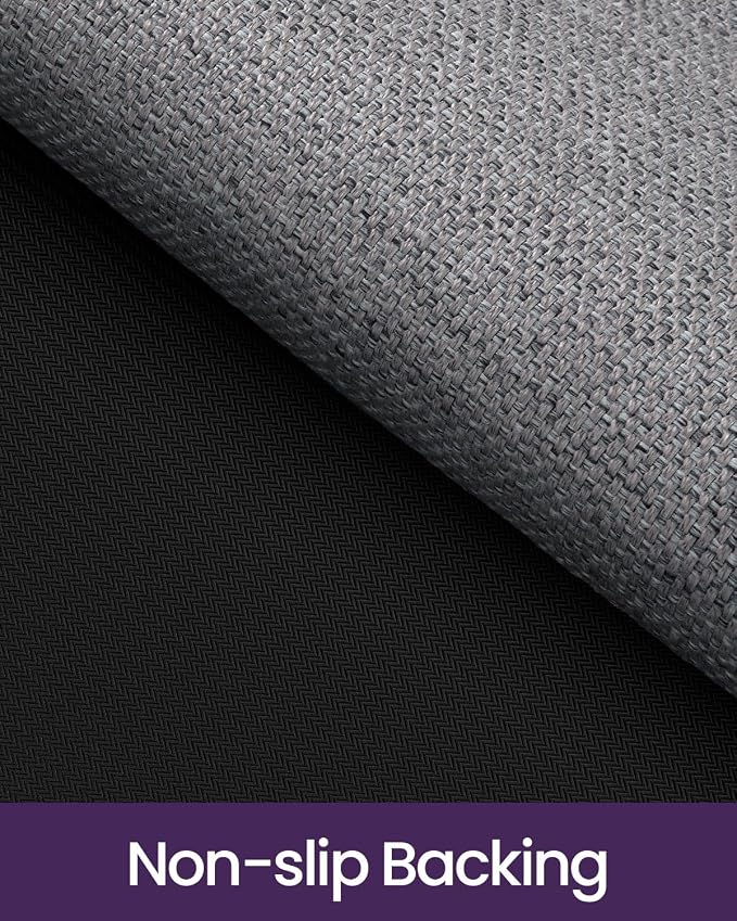 DEXI Hallway Runner Rug 2'4"x8', Non Slip Rubber Backed Runners Carpet, Ultra Thin Entryway Rugs Indoor for Kitchen Hallway Entrance Bedroom, Grey