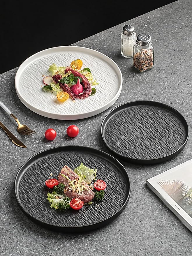 Matte Ceramic Dinnerware set for 4, 16 Pieces, Kitchen Plates and Bowls Set Porcelain, Dish set for 4, Dishware Sets Stoneware Dinner Plates Sets Platos de Cocina Vajilla