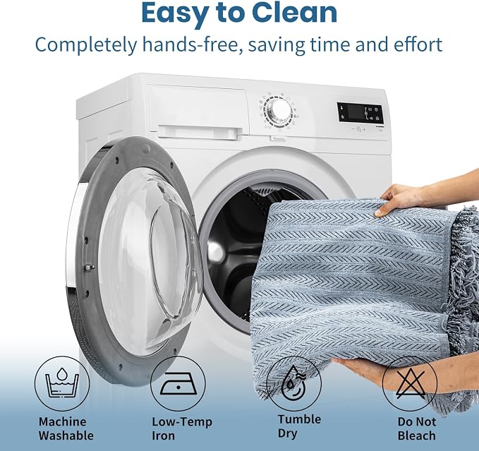 Chenille Couch Cover for Sofa Non Slip Cover Washable Pet Scratch Couch Covers Tassel Sofa Slipcover for 3 Cushion Couch Furniture Protector Blanket for Living Room,Dusty Blue 91"x134"