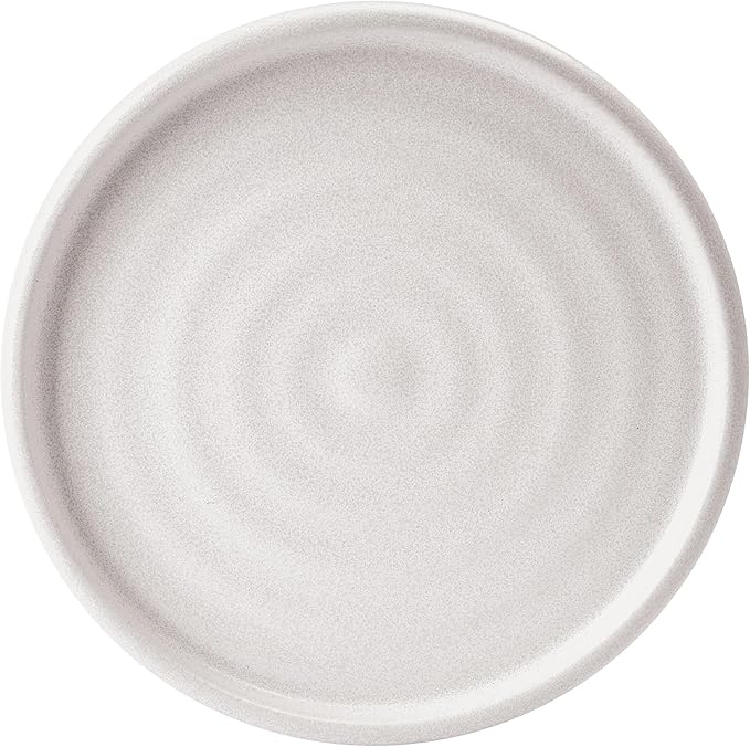 Mikasa Declan 12 Piece Stoneware Dinnerware Set, Service for 4, Modern Plate and Bowl with High Rims for Everyday Use, Beige