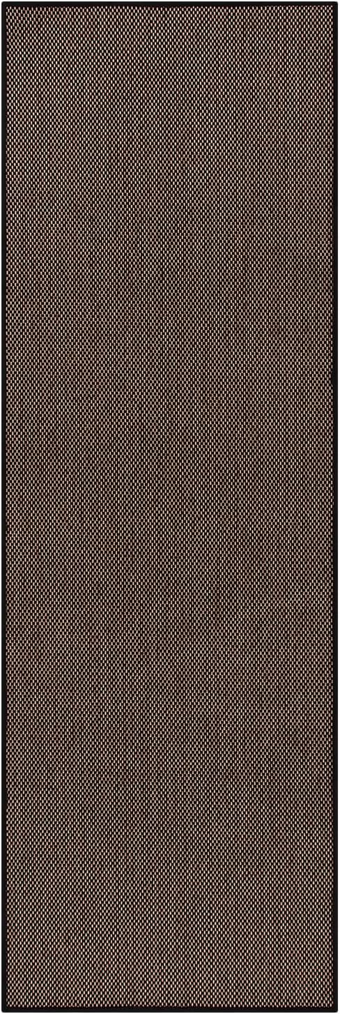 Lahome Noe Farmhouse Black Runner Rug, 2x6 Washable Kitchen Runner Non Slip for Entryway Indoor, Neutral Non Shedding Floor Carpet for Hallway Bathroom Laundry