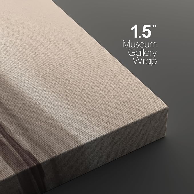 Canvas Print Wall Art Warm Brown Minimal Landscape Abstract Illustrations Modern Art Decorative Minimal Relax/Calm for Living Room, Bedroom, Office - 24"x36" x 2