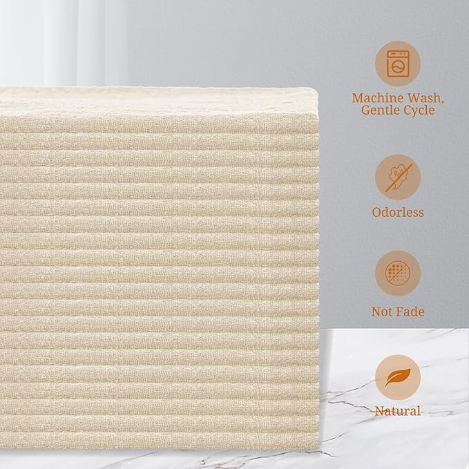 50 Pack Cotton Linen Napkins Bulk 16 x 16 Inch Cotton Linen Cloth Napkins with Fringe Rustic Handmade Napkin Cloth Washable Dinner Napkin Cloth for Wedding Party Bridal Shower