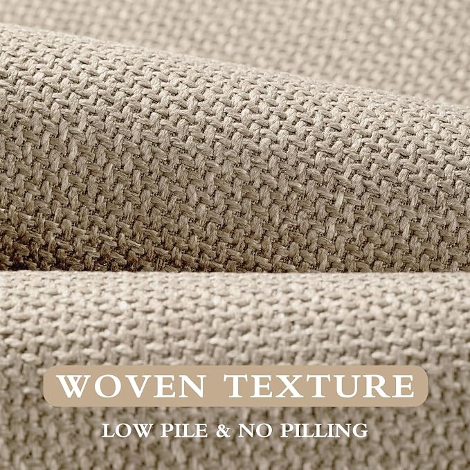 YIHOUSE Beige Bathroom Rug Sets 2 Piece, Absorbent Bath Mat for Bathroom Non Slip Washable, Bath Room Mat Quick Dry, Thin Bath Rug Set for Toilet and Floor(17"x24"+17"x47")