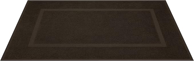 Cotton Paradise 100% Cotton Turkish Bathmat Set, Soft Absorbent Quick Dry, 2 Piece 20x34 Bathmat Floor Set, Chocolate Brown