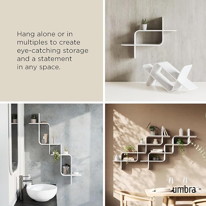 Umbra Montage Wall Shelf, White