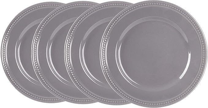 Pearl Dots Stoneware Dinnerware (16pc Set, Grey)