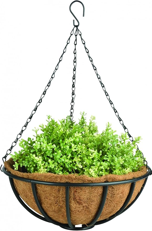 Esschert Design Metal Hanging Basket 14"