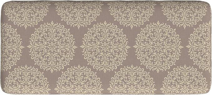 HomePop Drake Large Decorative Storage Bench -Brown Medallion