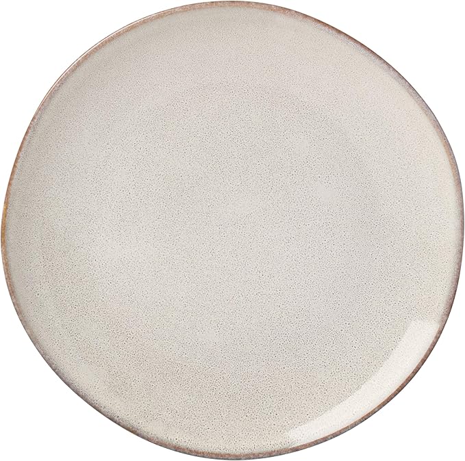 Oneida Dinnerware Set, Organic Shades Oatmeal 18-Piece Dinnerware Set, Service For 6, Stoneware Material, Dishwasher And Microwave Safe, Bowls, Plates And Bowls, Dinner Dishes, Plates (Tan, 18 Piece)