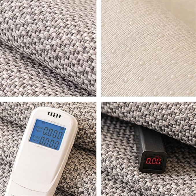 Modern Woven Cotton and Linen Sofa Cover, Couch Cover for Loveseat/3 Cushion/L Shaped/Chaise Lounge Couch/Sectional Couch,Anti-Slip Solid Sofa Slipcover (Beige,90 * 180cm/35.4 * 70.8in)