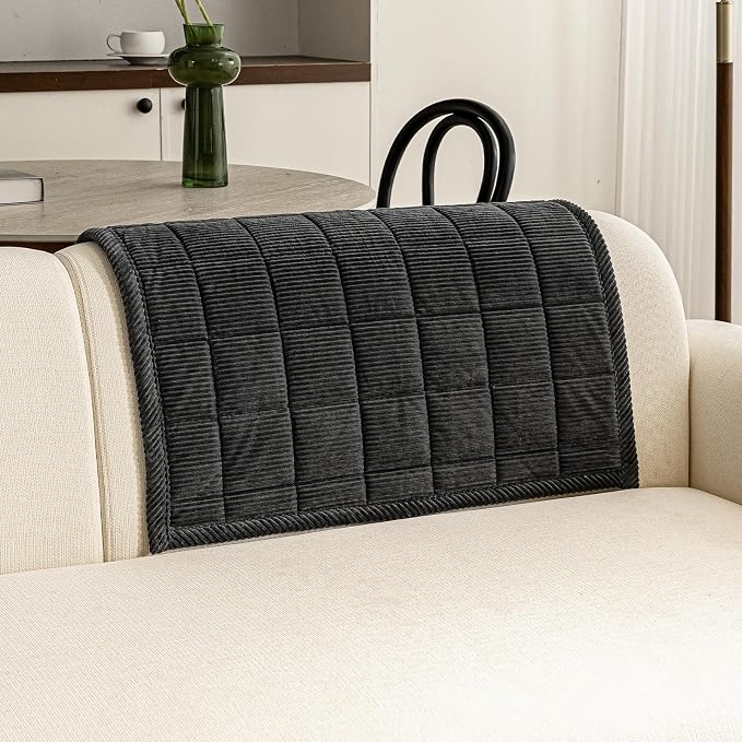 Couch Covers for Dogs Washable, Non Slip Couch Covers for Loveseat Sofa Pet Friendly, Soft Fuzzy Sofa Covers for Pet, Dog Couch Cover Furniture Protector(1PC,Dark Grey,27.6"x27.6")