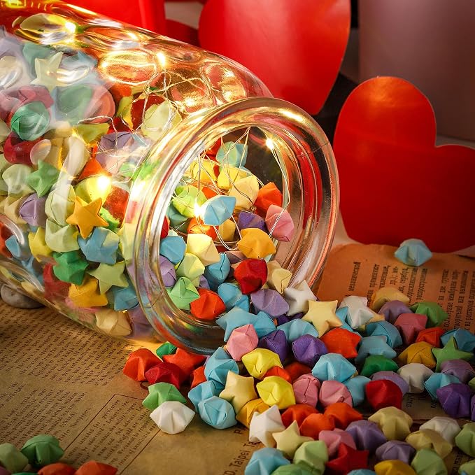 WHJY Set of 2 Airtight Glass Jars, 45oz Jar of Hearts Cute Cookie Jar Decorative Jars with Lids Candy Jars for Candy Buffet Heart Shaped Lid - Grids Textured