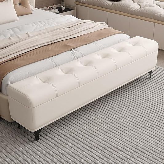 Modern Bedroom Bench with Storage Space, Hallway Seat Chest with Shoe Rack, Ultra-Narrow Gap — Slim Entryway, Living Room, and Shoe-Changing(E,100 * 35 * 45cm/35.4 * 13.8 * 17.7in)