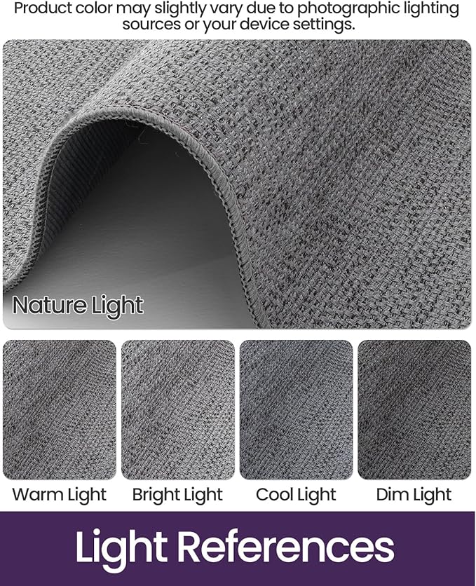 DEXI Hallway Runner Rug 2'x7', Non Slip Rubber Backed Runners Carpet, Ultra Thin Entryway Rugs Indoor for Kitchen Hallway Entrance Bedroom, Grey