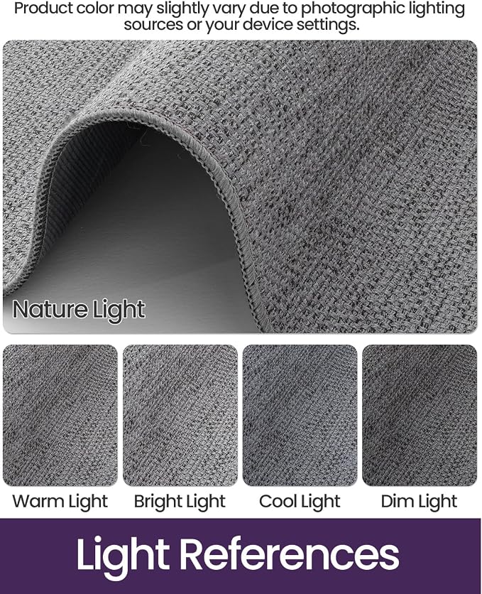 DEXI Hallway Runner Rug 2'x6', Non Slip Rubber Backed Runners Carpet, Ultra Thin Entryway Rugs Indoor for Kitchen Hallway Entrance Bedroom, Grey